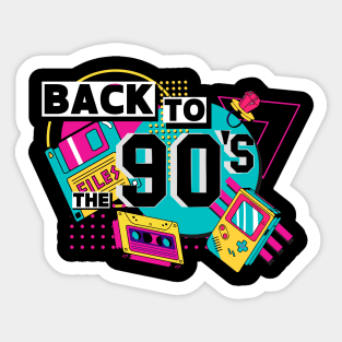 back to the 90's - 80s and 90s vintage classic retro Sticker